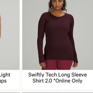 lululemon swiftly tech Long Sleeve Top - yoga pop casis